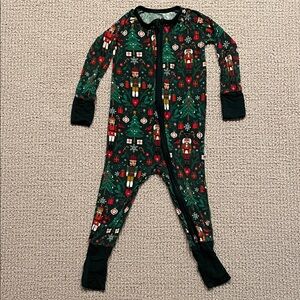 Little Sleepies Holiday Print Kids Footie